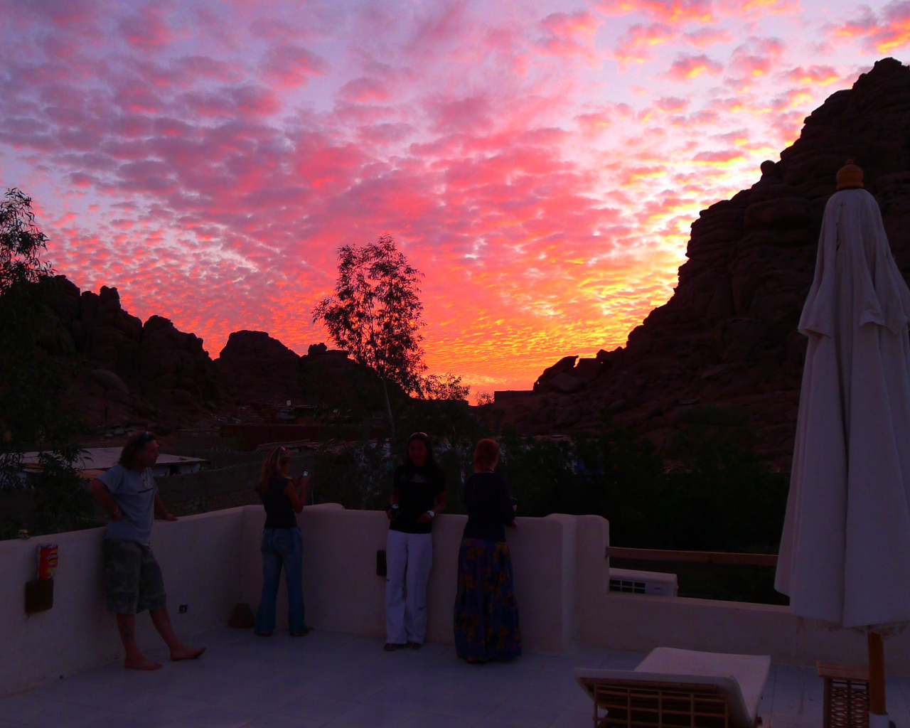 Закат солнца в Мерсине, Турция