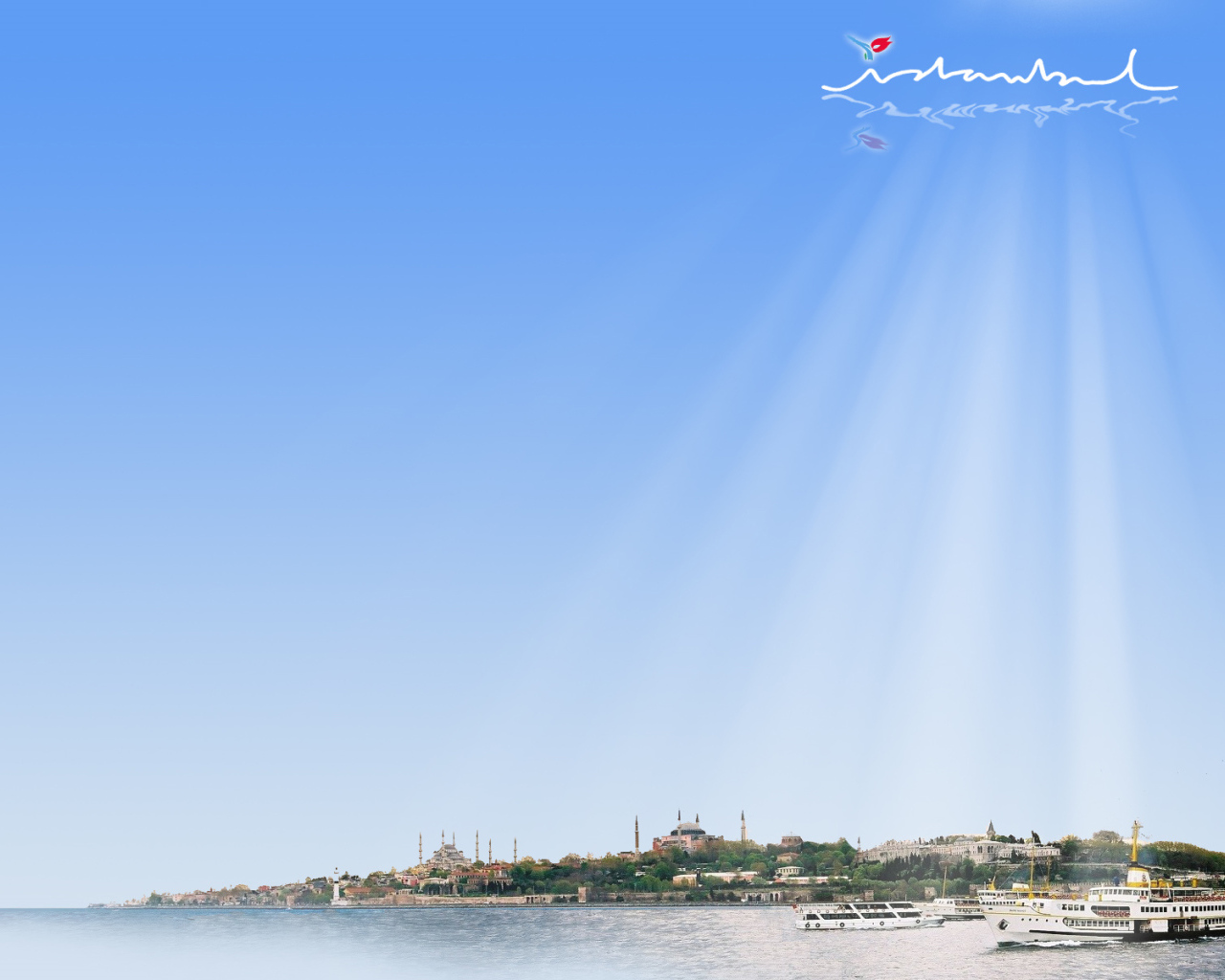 Лучи солнца над Стамбулом