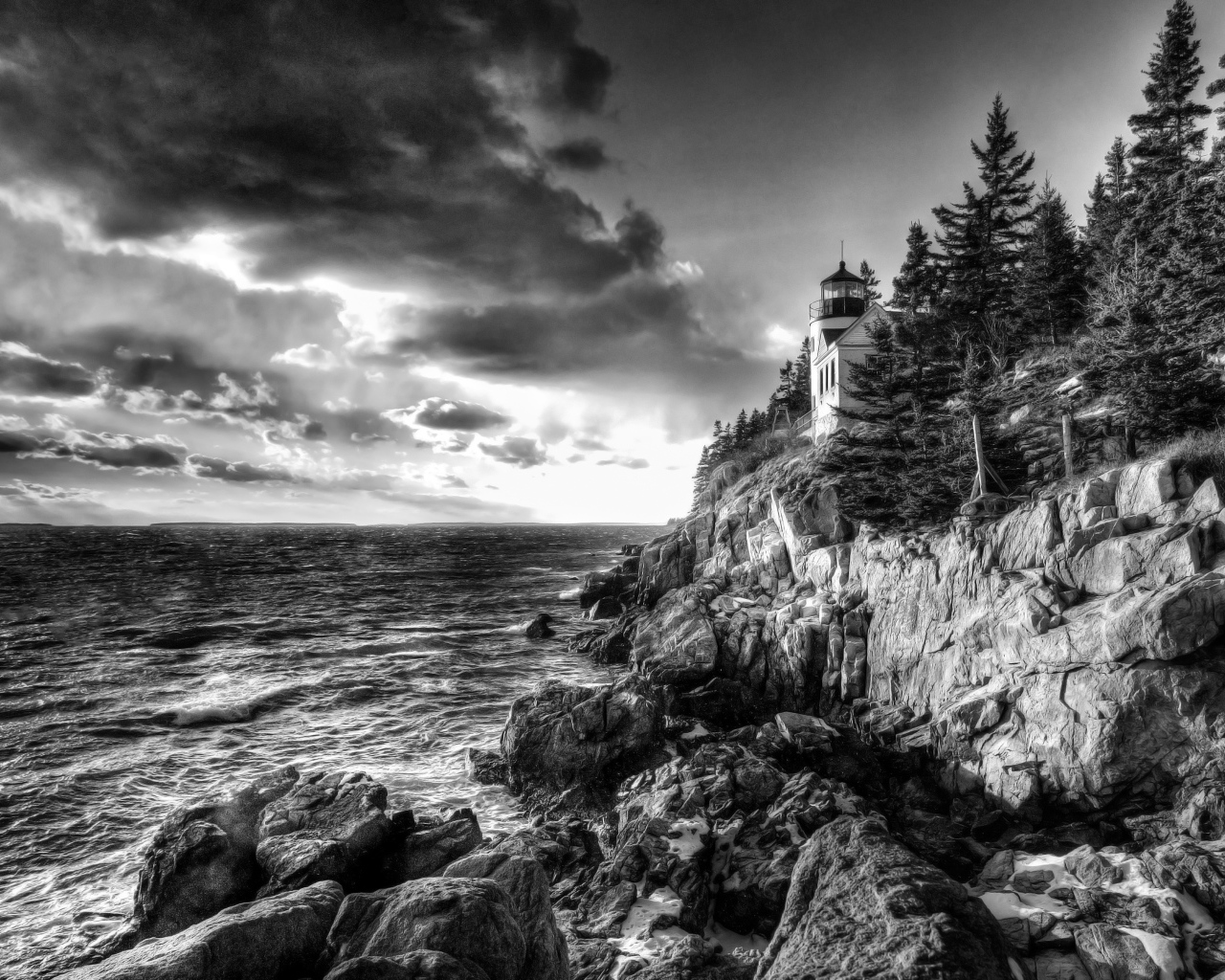 Маяк в Мэне, Новая Англия, США
