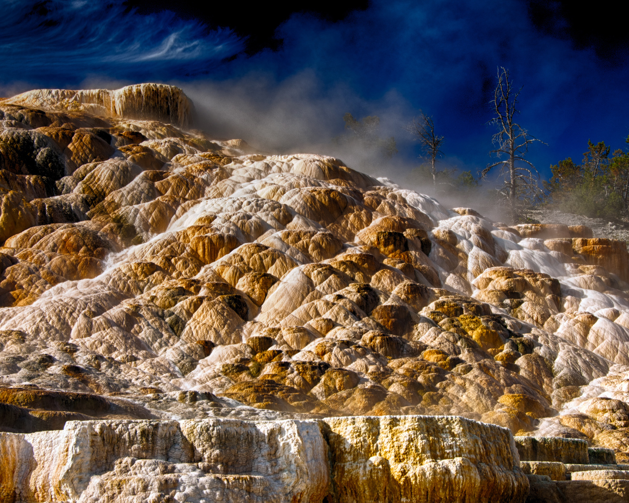 Мамонтовы горячие источники, США