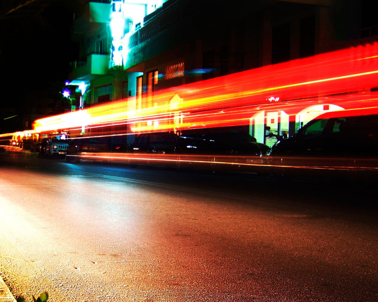 Ночное движение в Майами