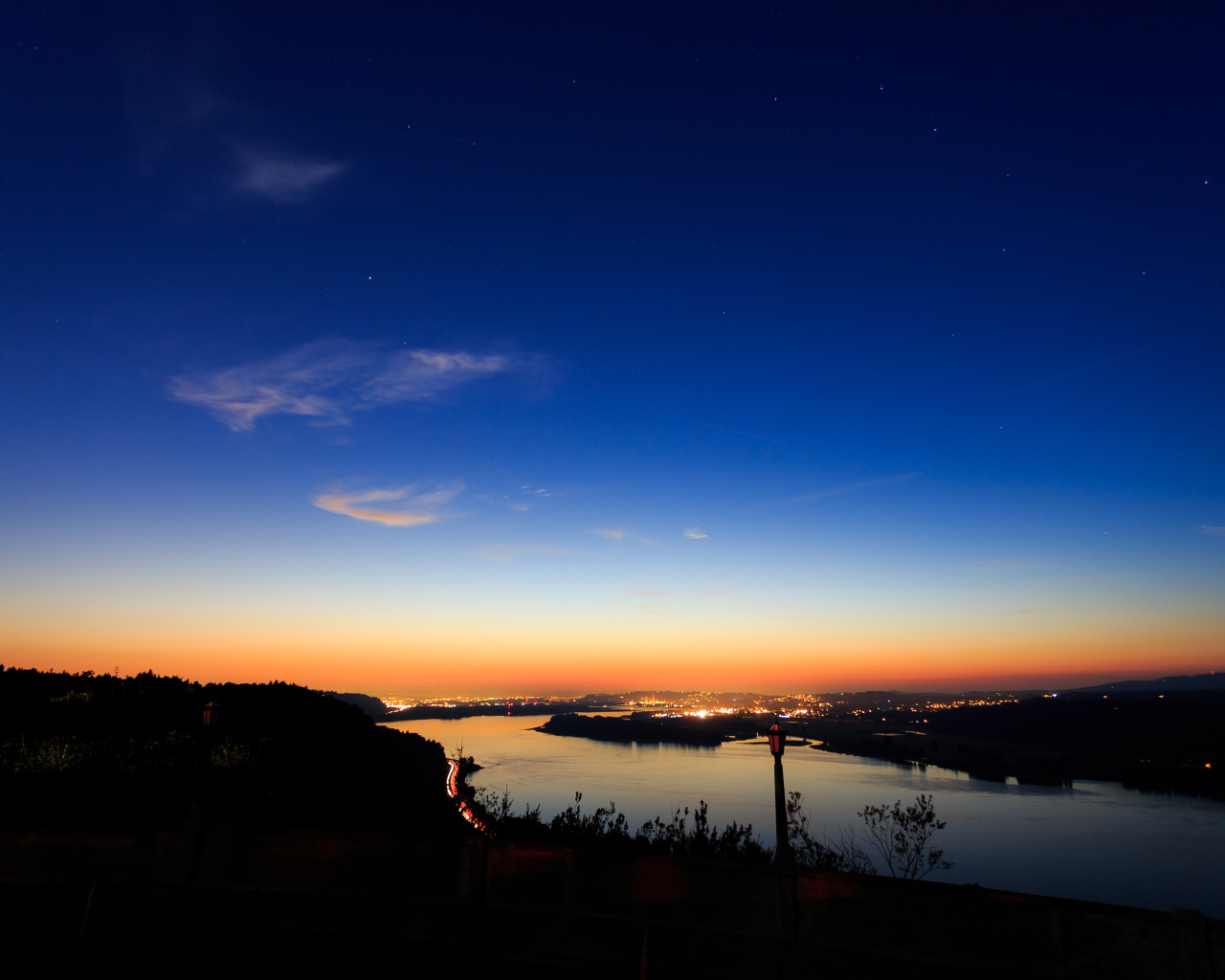 Закат в Портленде, Орегон, США