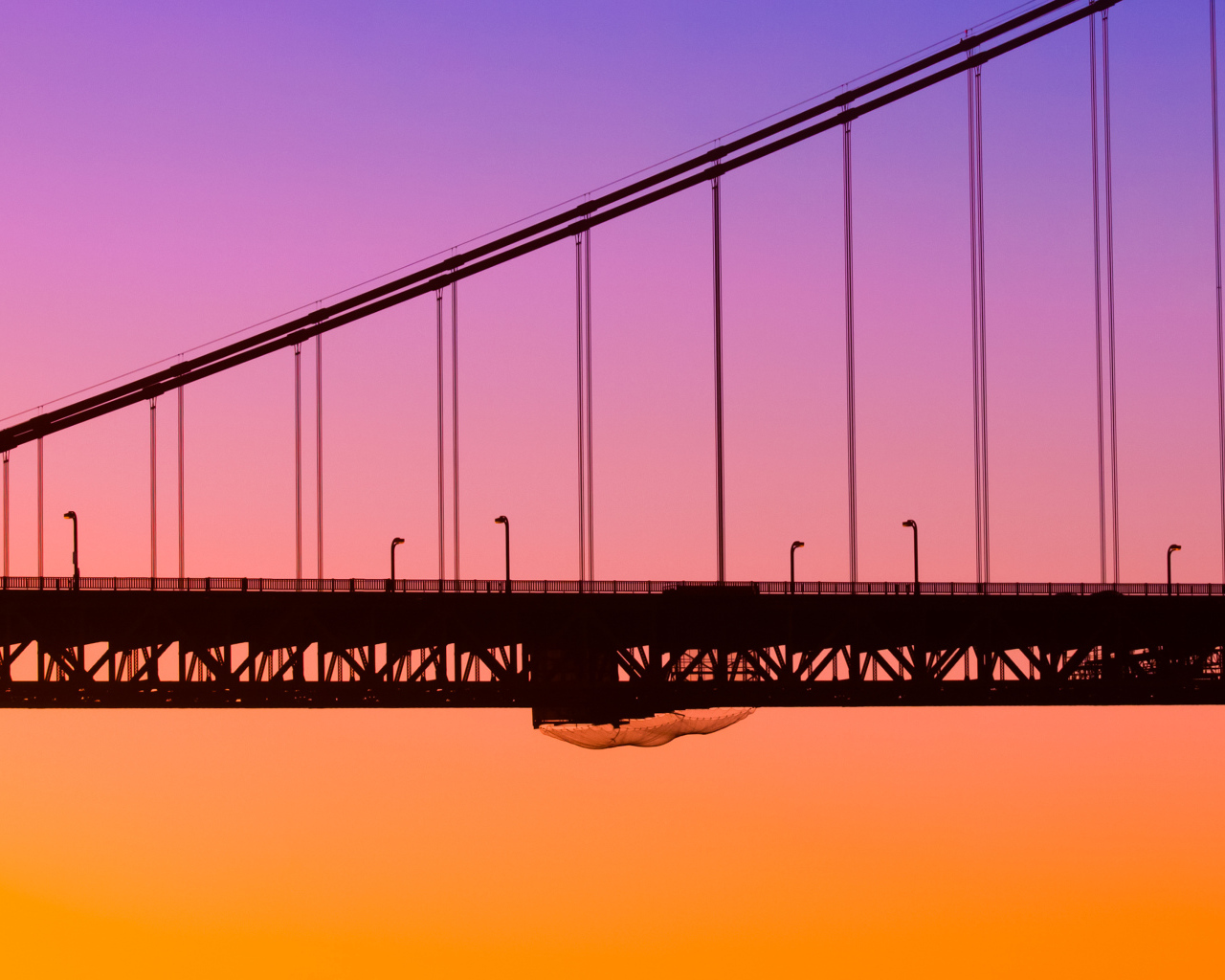 Закат в Сан-Франциско, США