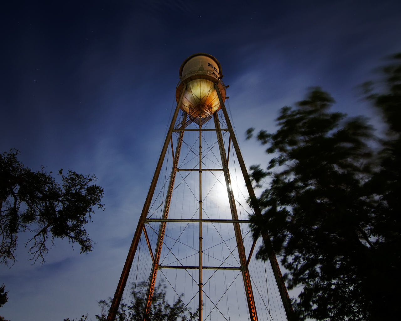 Водонапорная башня в Раунд-Рок, штат Техас, США
