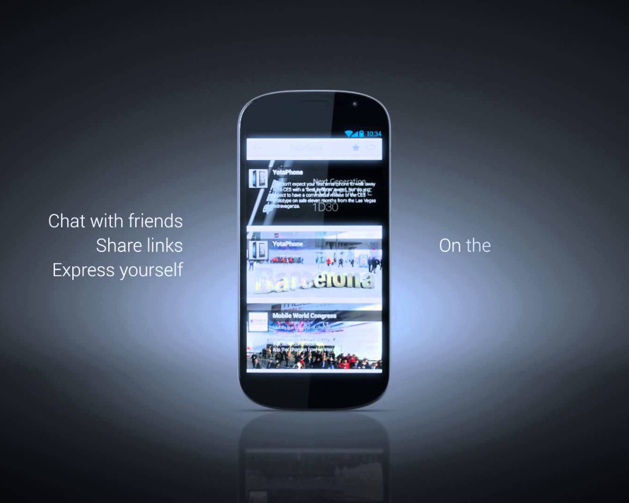 Реклама смартфона YotaPhone 2
