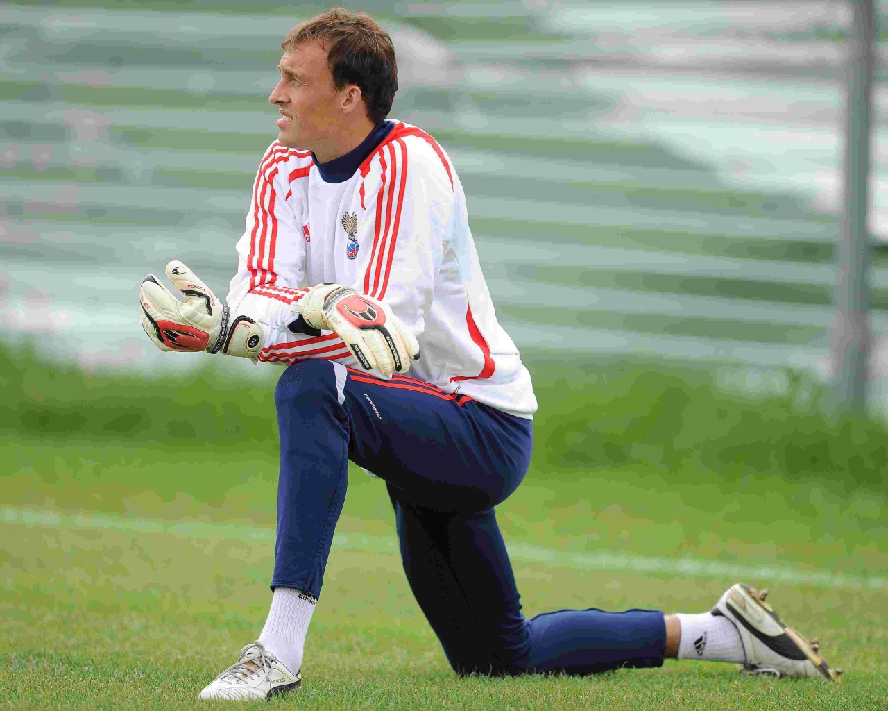 Александр Фильцов вратарь Краснодара на тренировке