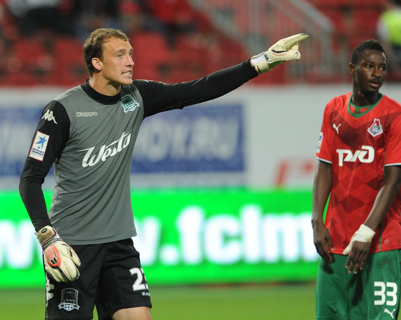 Александр Фильцов вратарь Краснодара на поле