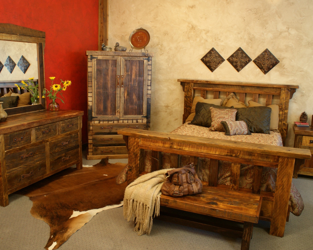 Старинная мебель в спальне