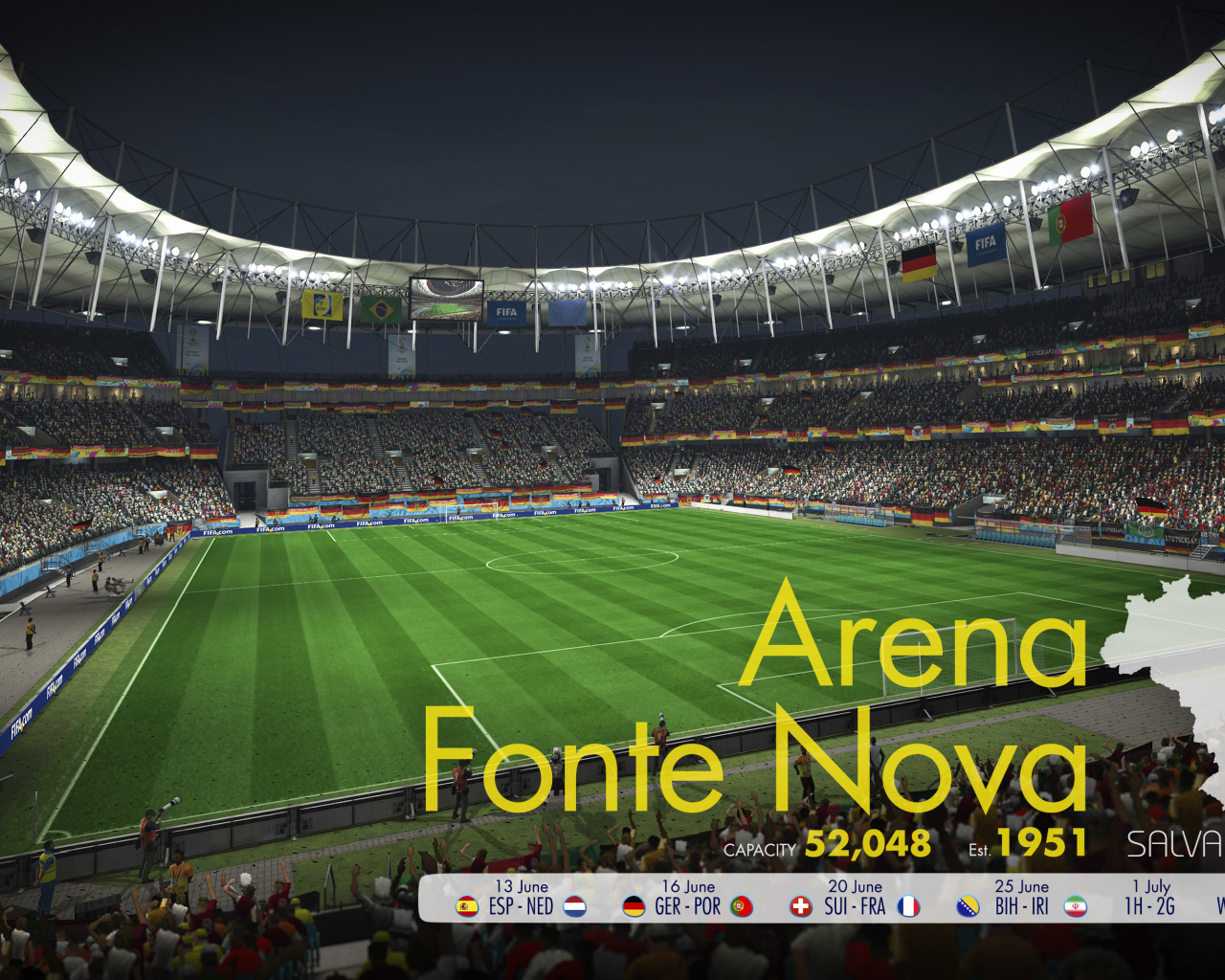 Арена Фонте Нова на Чемпионате мира по футболу в Бразилии 2014