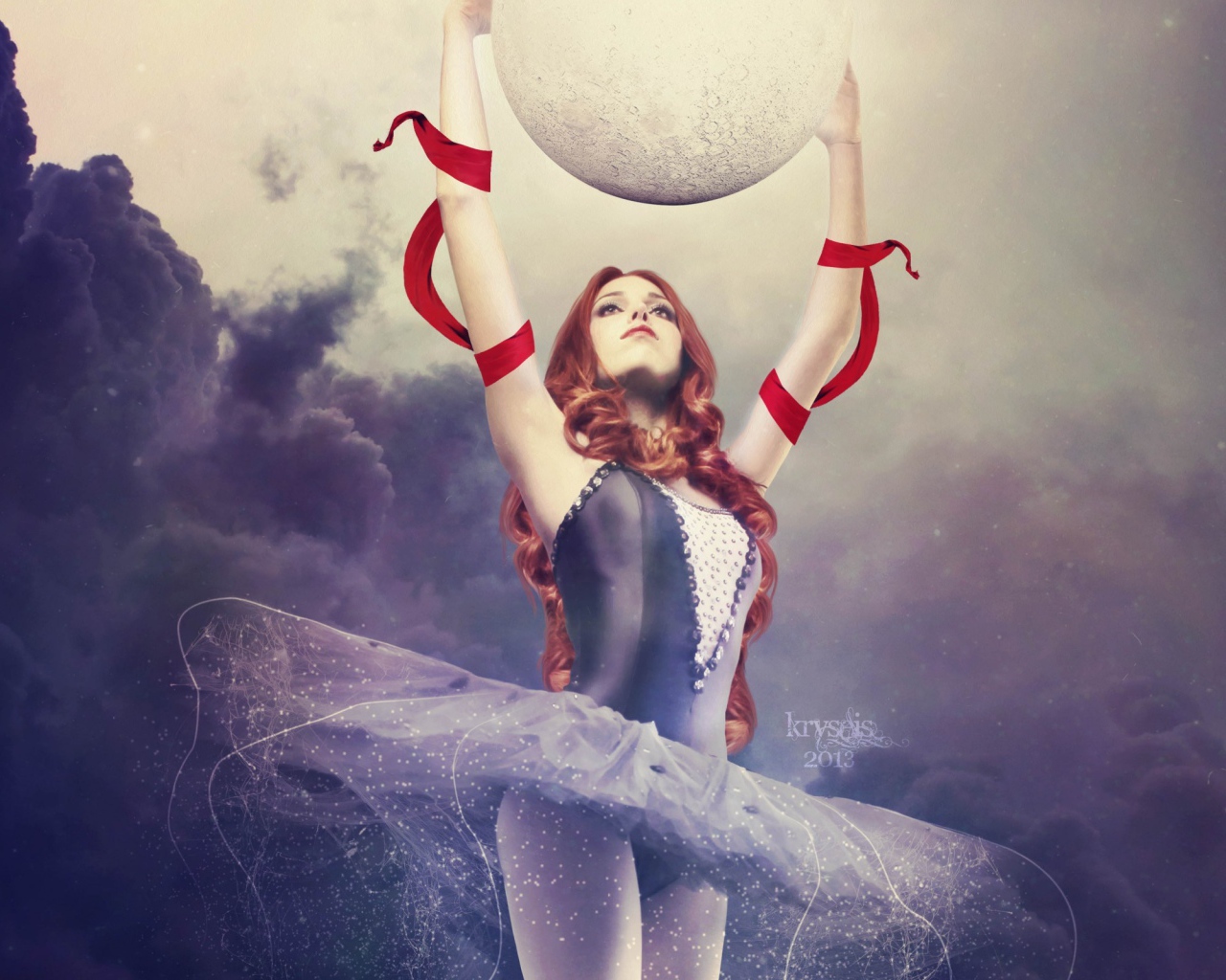 Балерина с планетой в руках