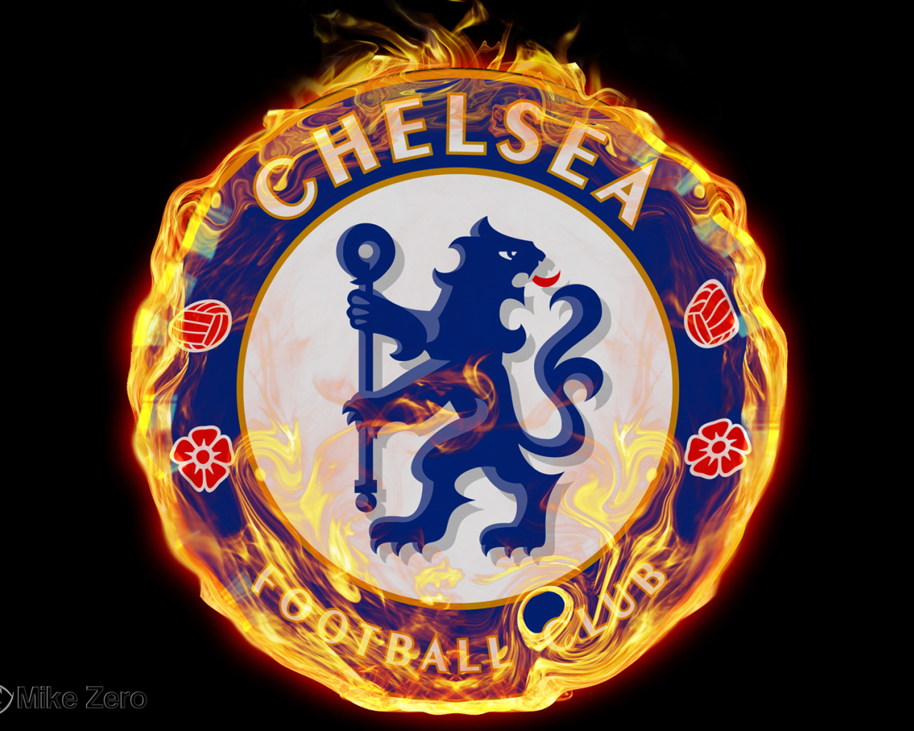 Возлюбленный Футбольный клуб Челси в огне