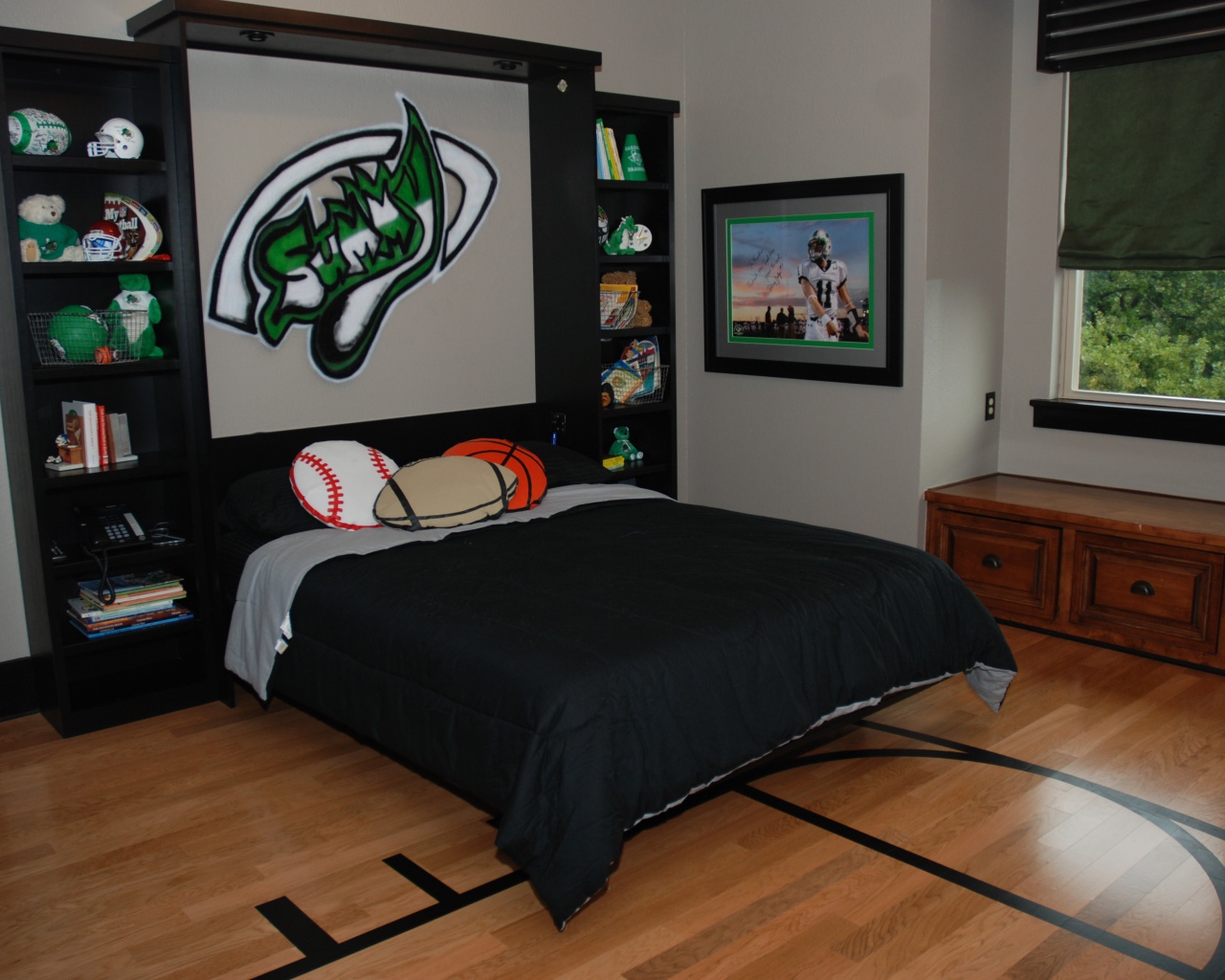 Черный стиль в детской комнате