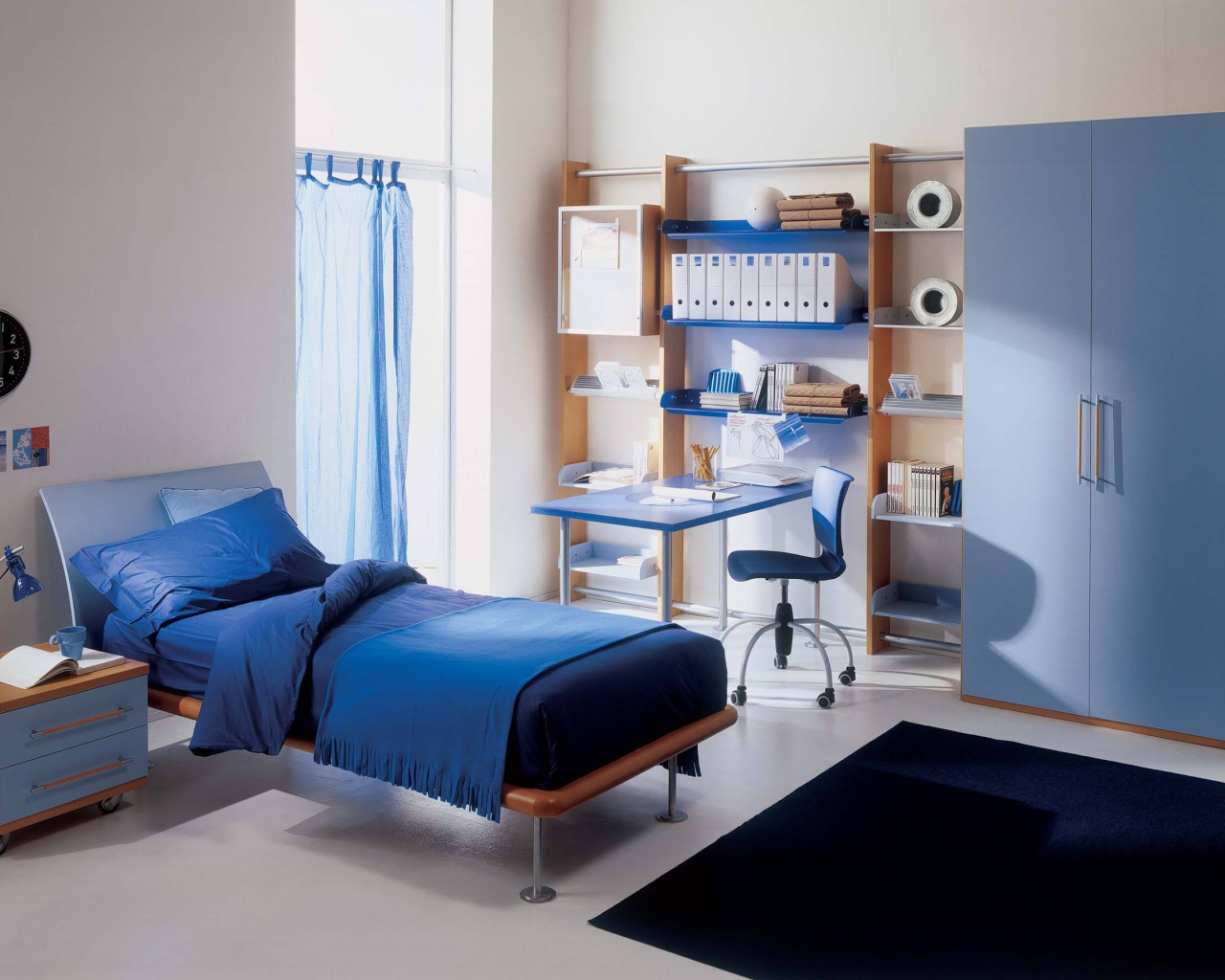 Синие тона в детской