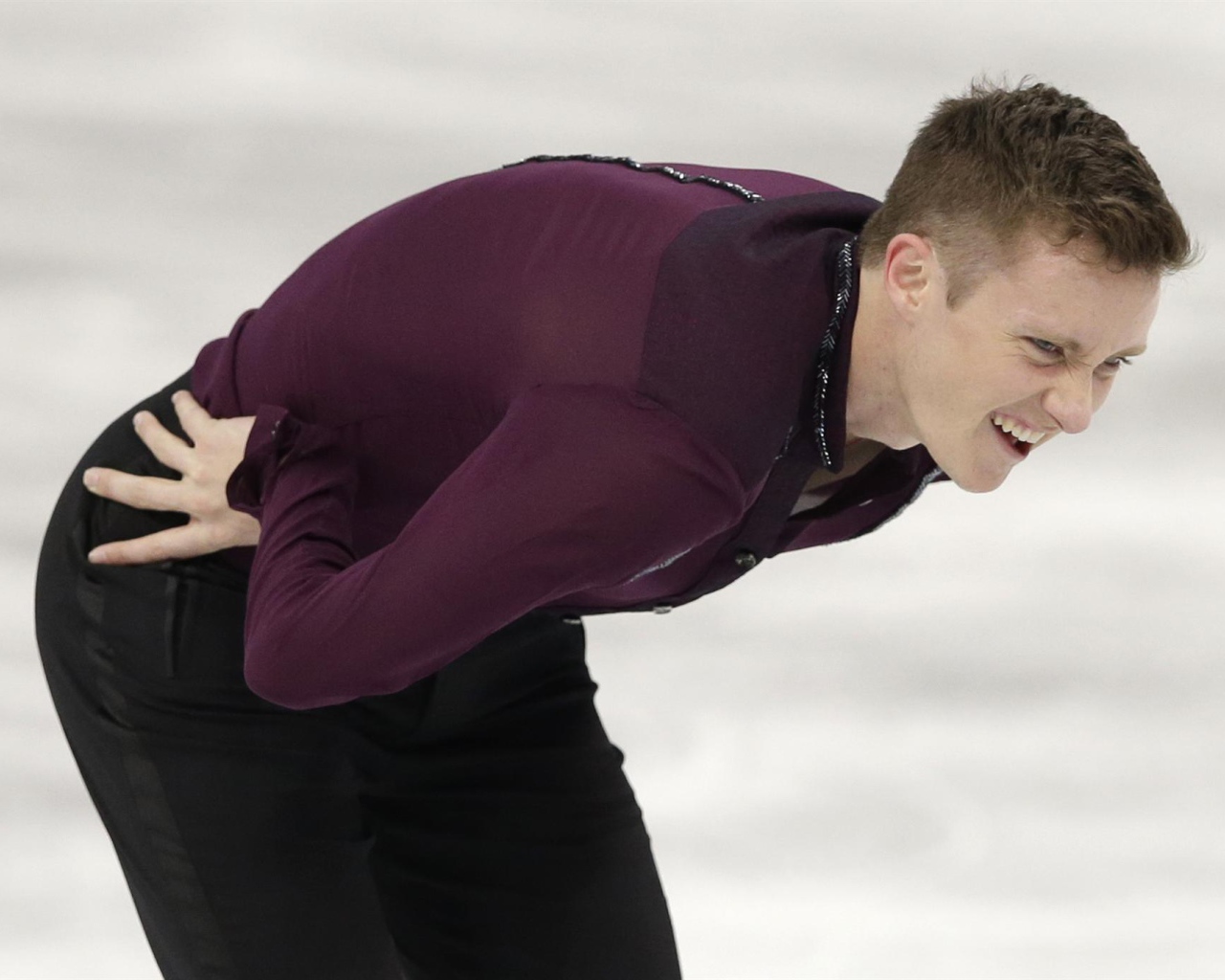 Bronze medalist in the discipline of figure skating Jeremy Abbott at the Olympics in Sochi
