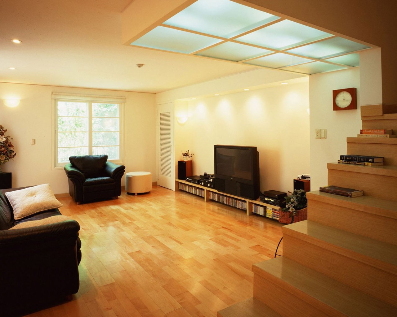 Кремовые тона в гостиной