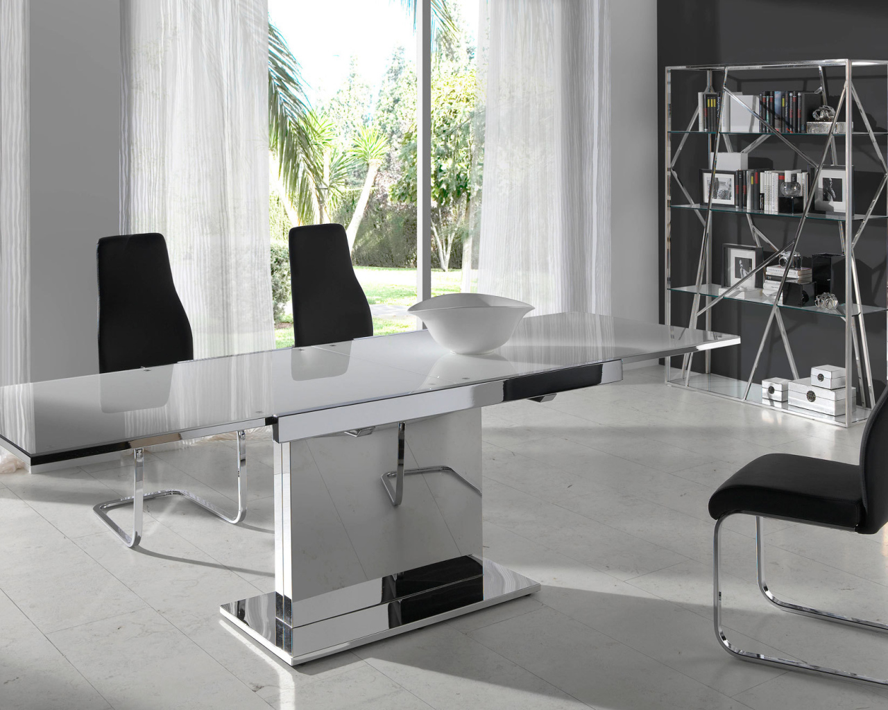 Столовая в стиле хайтек