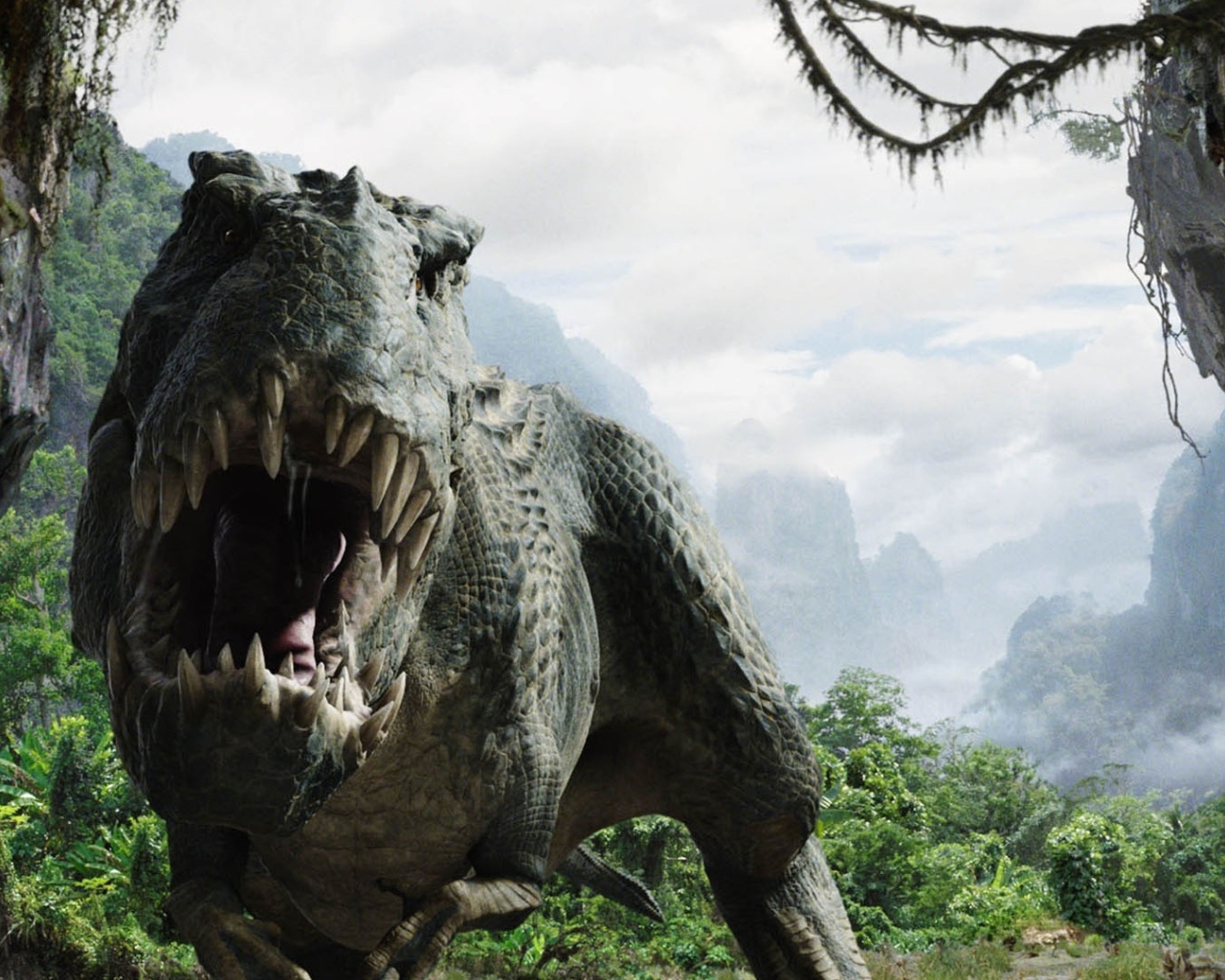 Динозавр в горах