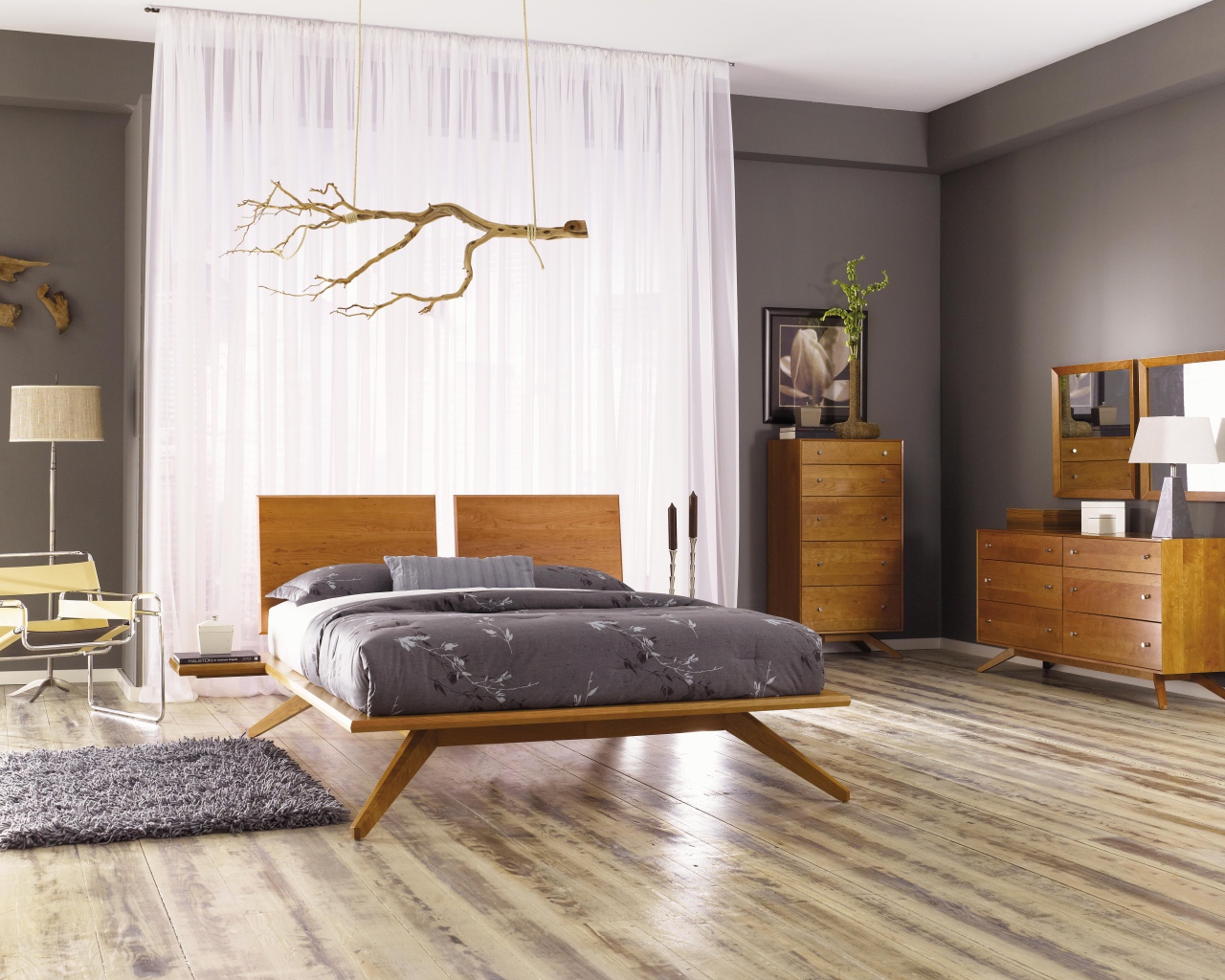 Легкий стиль в оформлении спальни