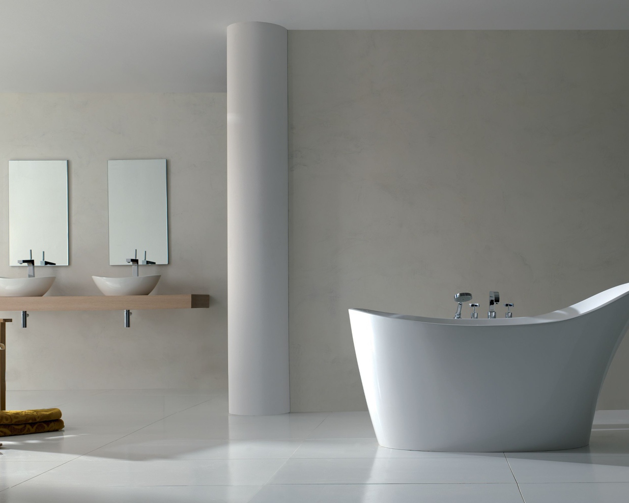 Модная дизайнерская ванная