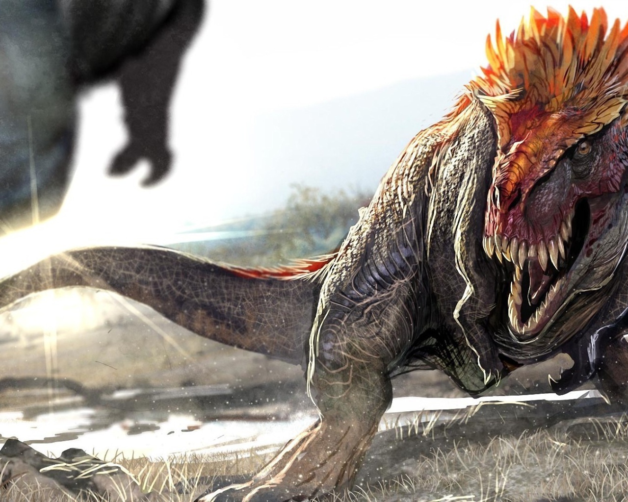 Разъяренный динозавр