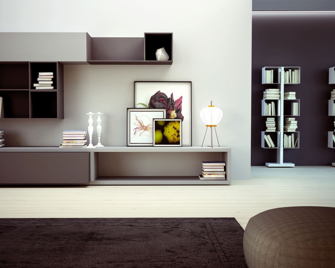 Мебель из блоков для гостиной