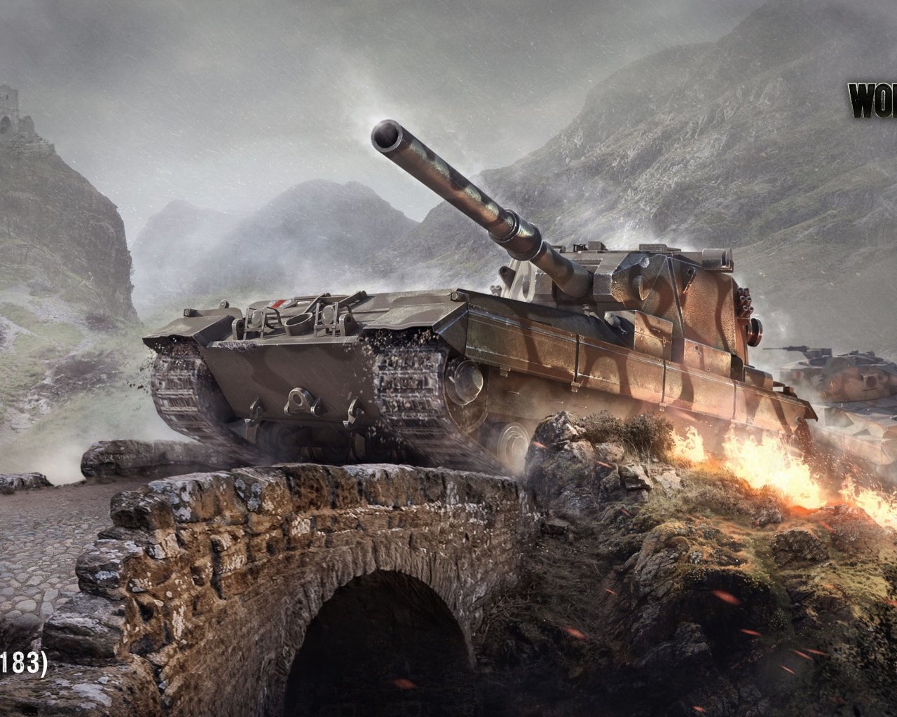 Танк Fv215b 183 в игре World of tanks