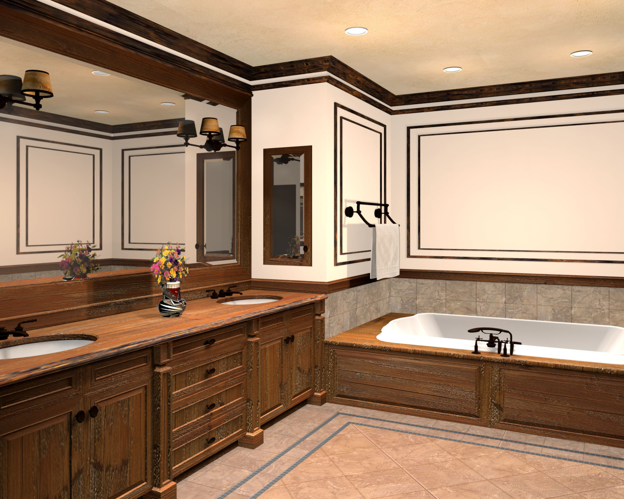 Интерьер для ванной комнаты