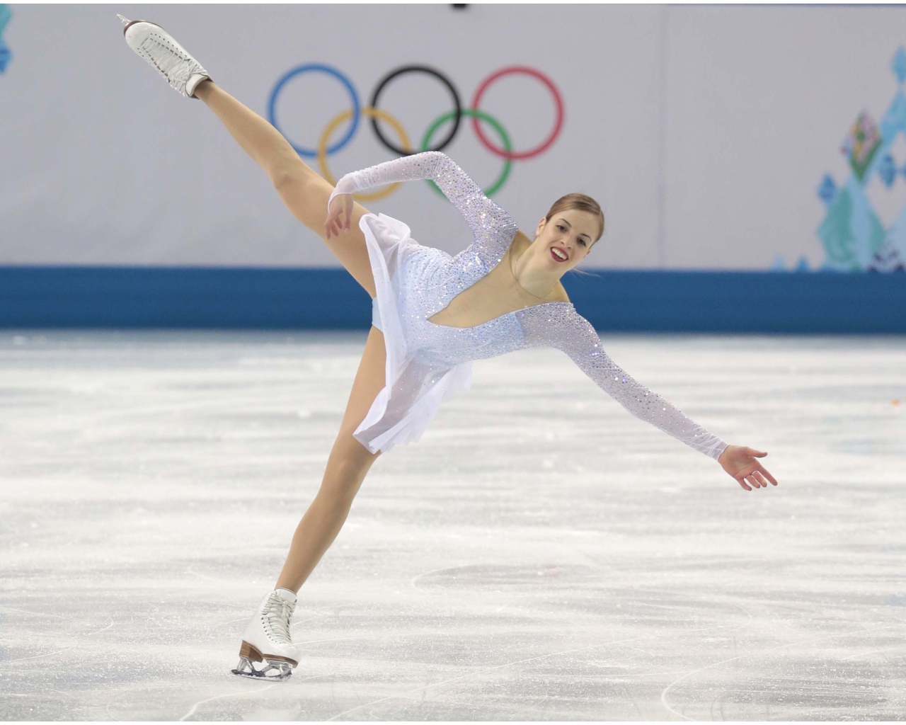 Italian skater Carolina Kostner at the Olympic Games in Sochi