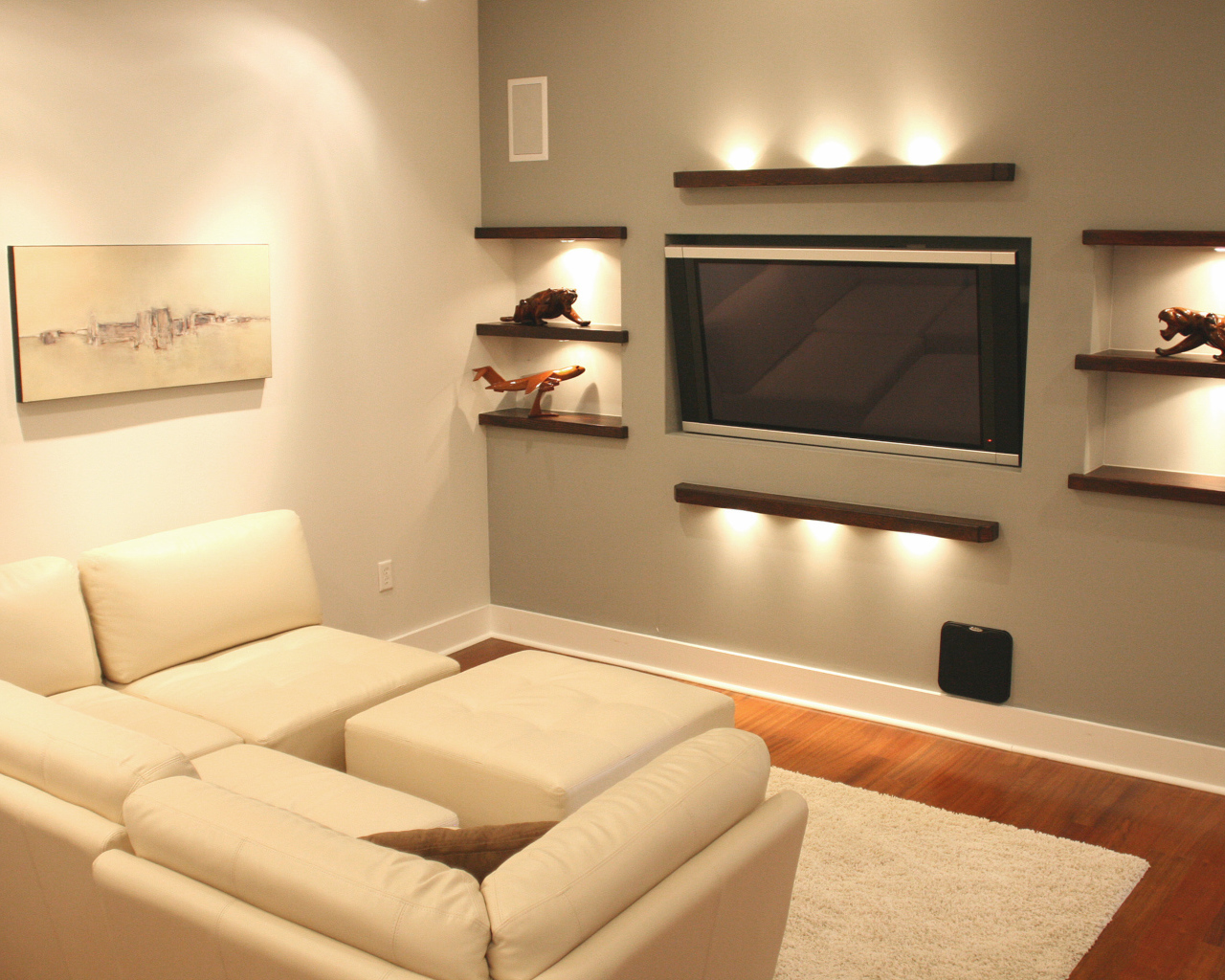 Подсветка в гостиной