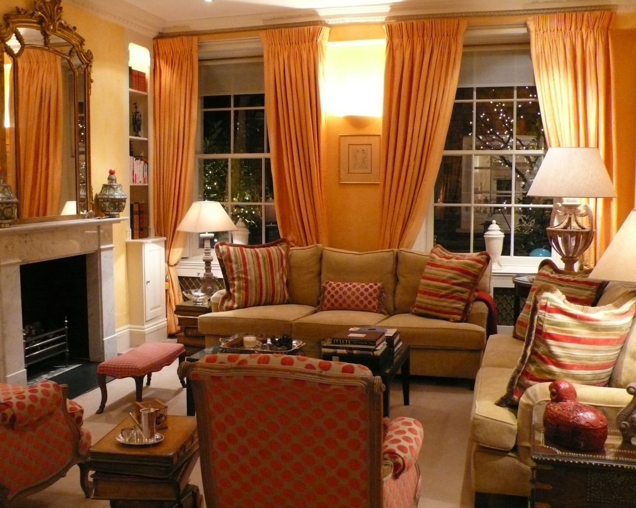 Гостиная в рождественский вечер