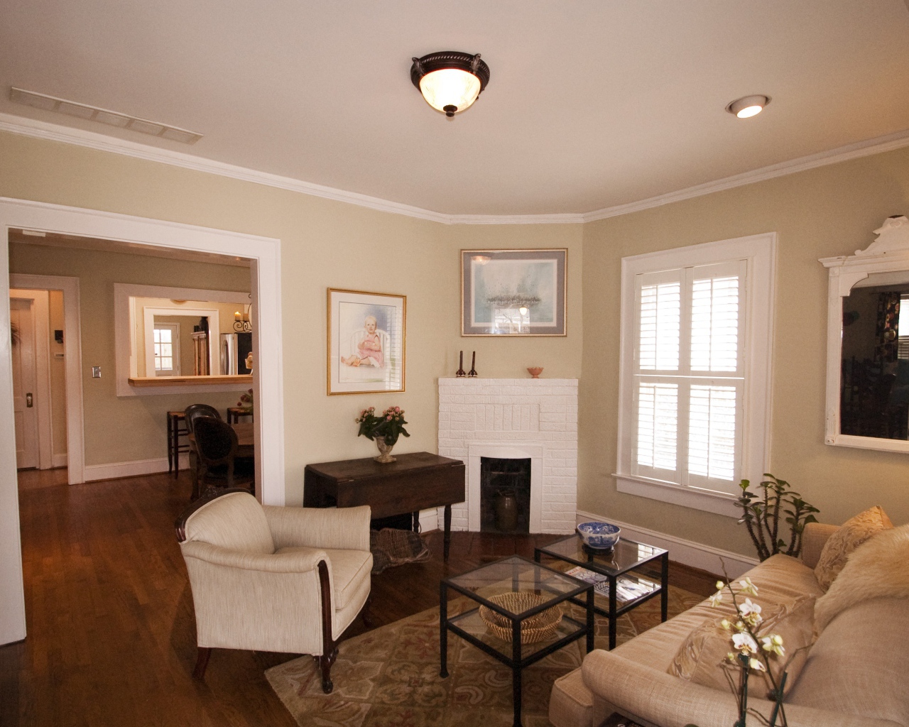 Гостиная комната в доме