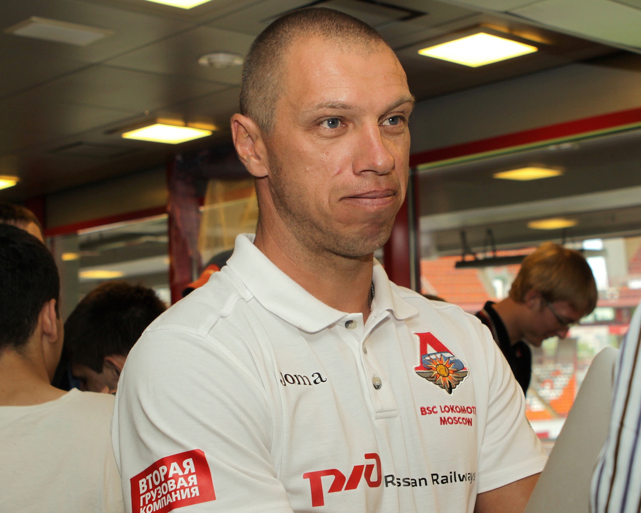 Игрок Локомотива Александр Филимонов