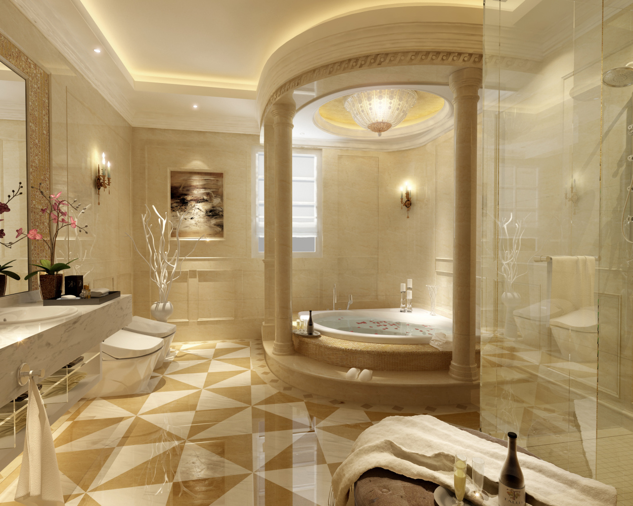 Роскошная ванная комната