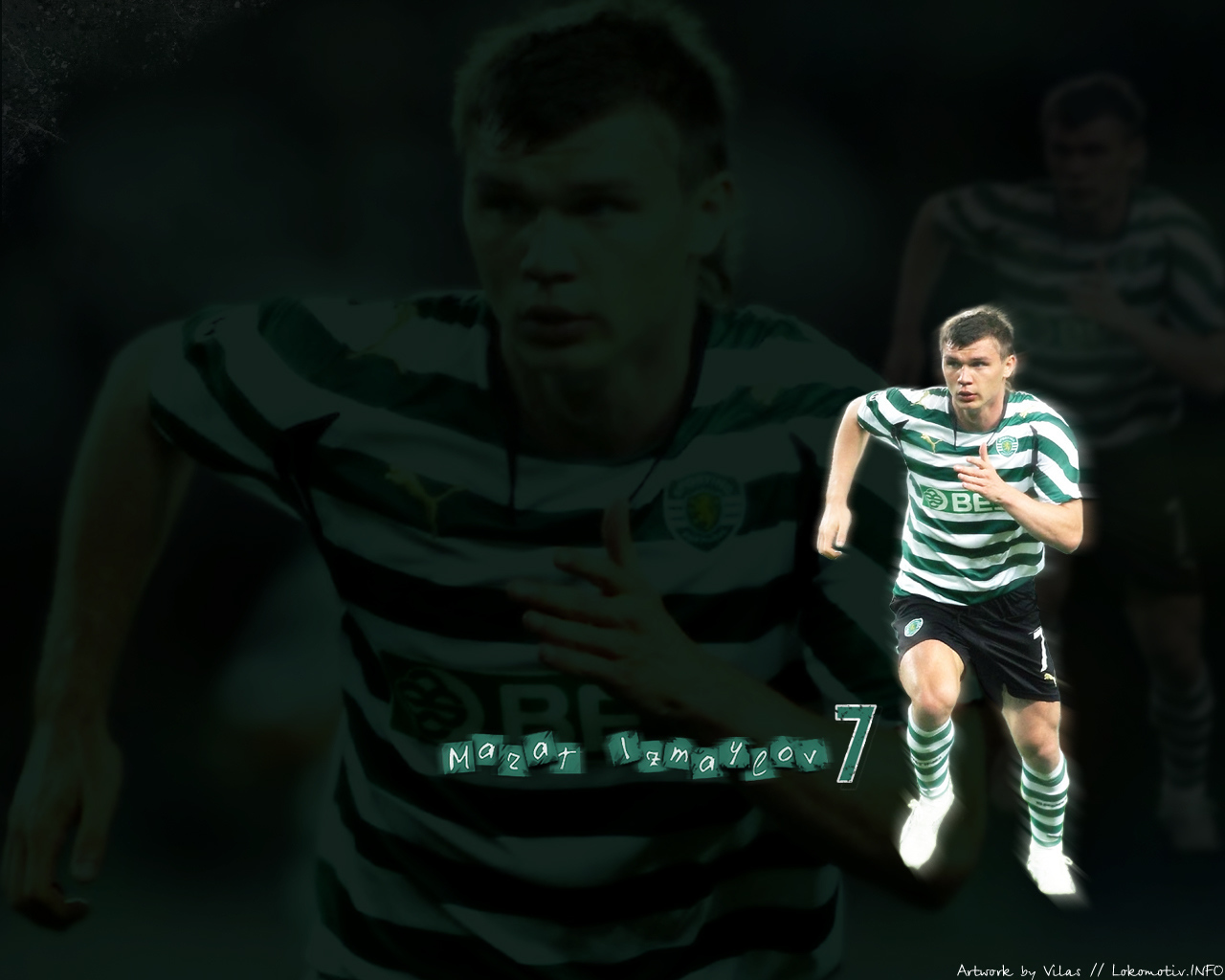 Игрок Спортинга Марат Измайлов на поле