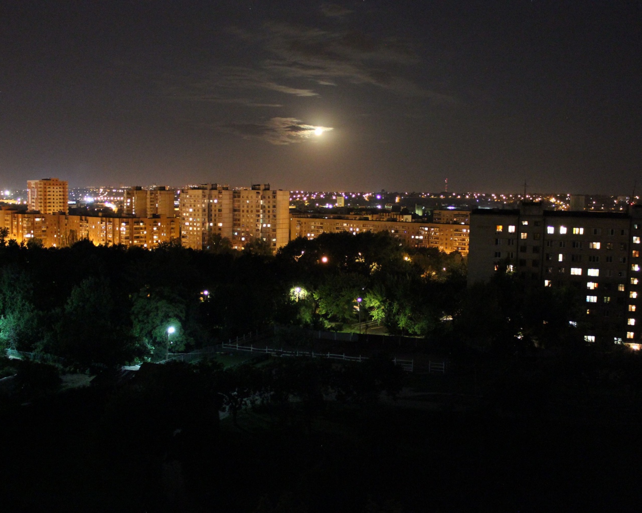 Ночной Харьков