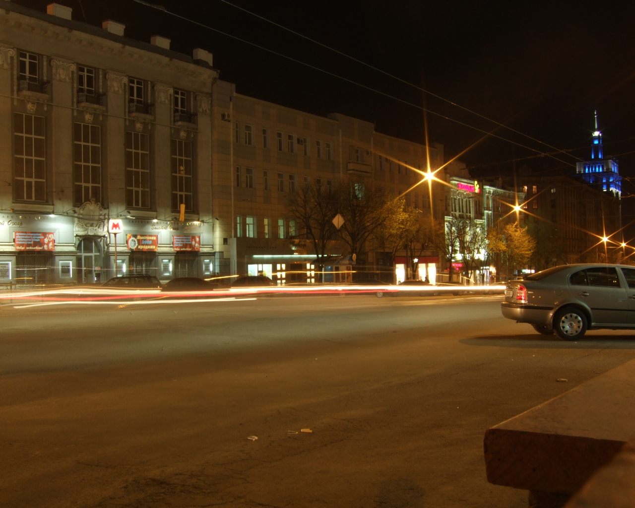 Ночное движение в Харькове