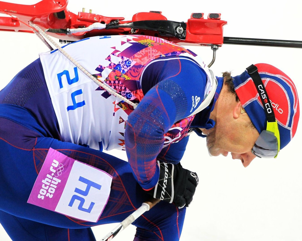 Норвежский биатлонист Уле Эйнар Бьердален обладатель золотой медали