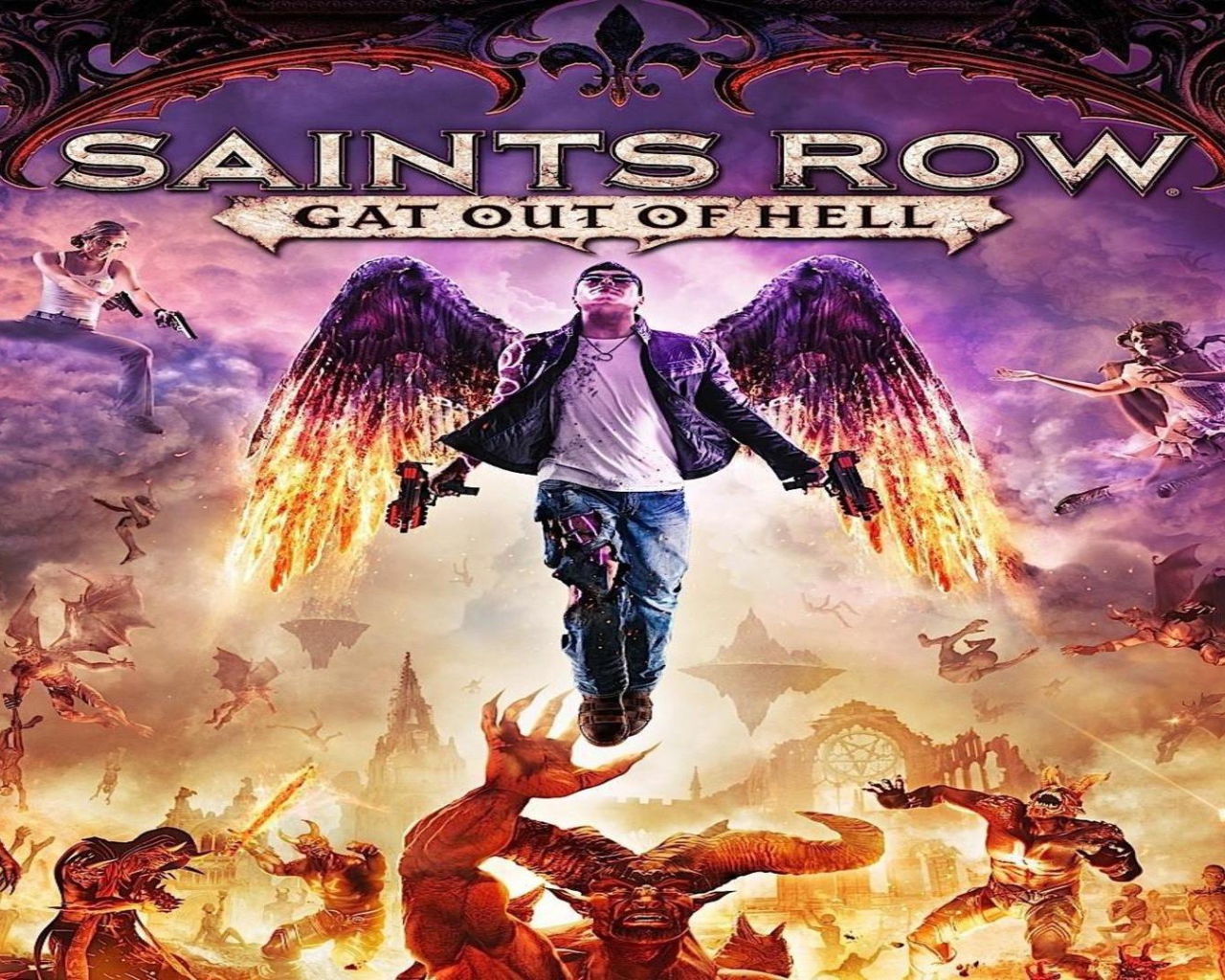 Постер новой игры Saints Row Gat Out of Hell