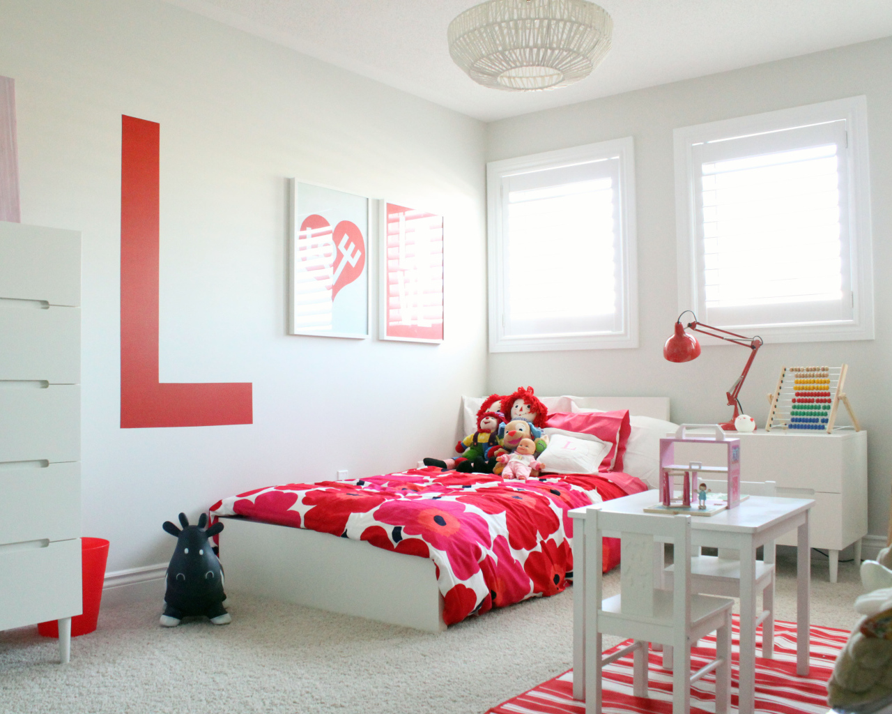 Красные тона в детской