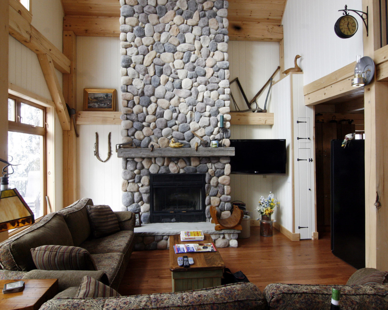 Комната с камином