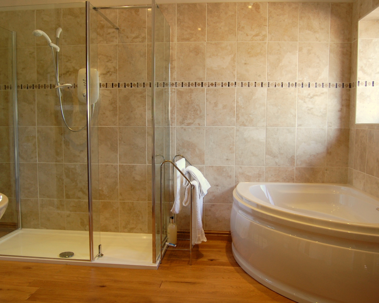 Душевая и джакузи в ванной