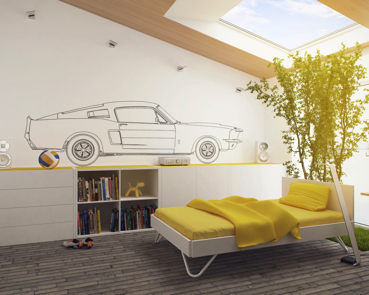 Окно в потолке детской