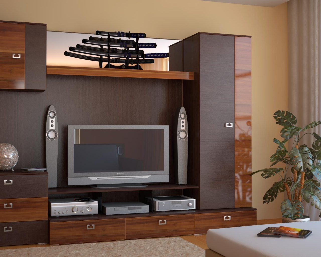 Телевизор в гостиной