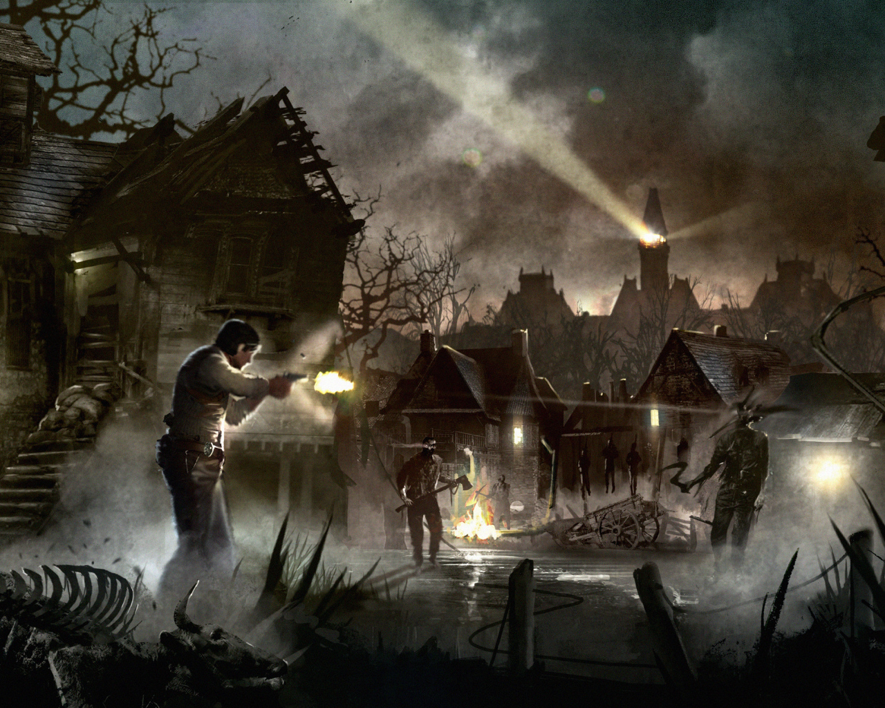 Сражение в игре The evil within