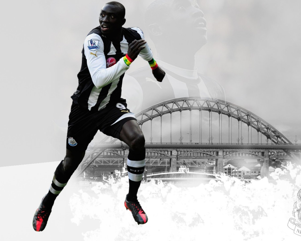 Знаменитая футбольная команда Англии Ньюкасл Юнайтед