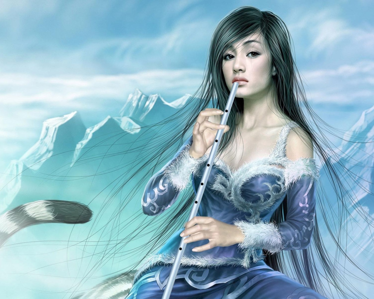 Девушка с флейтой