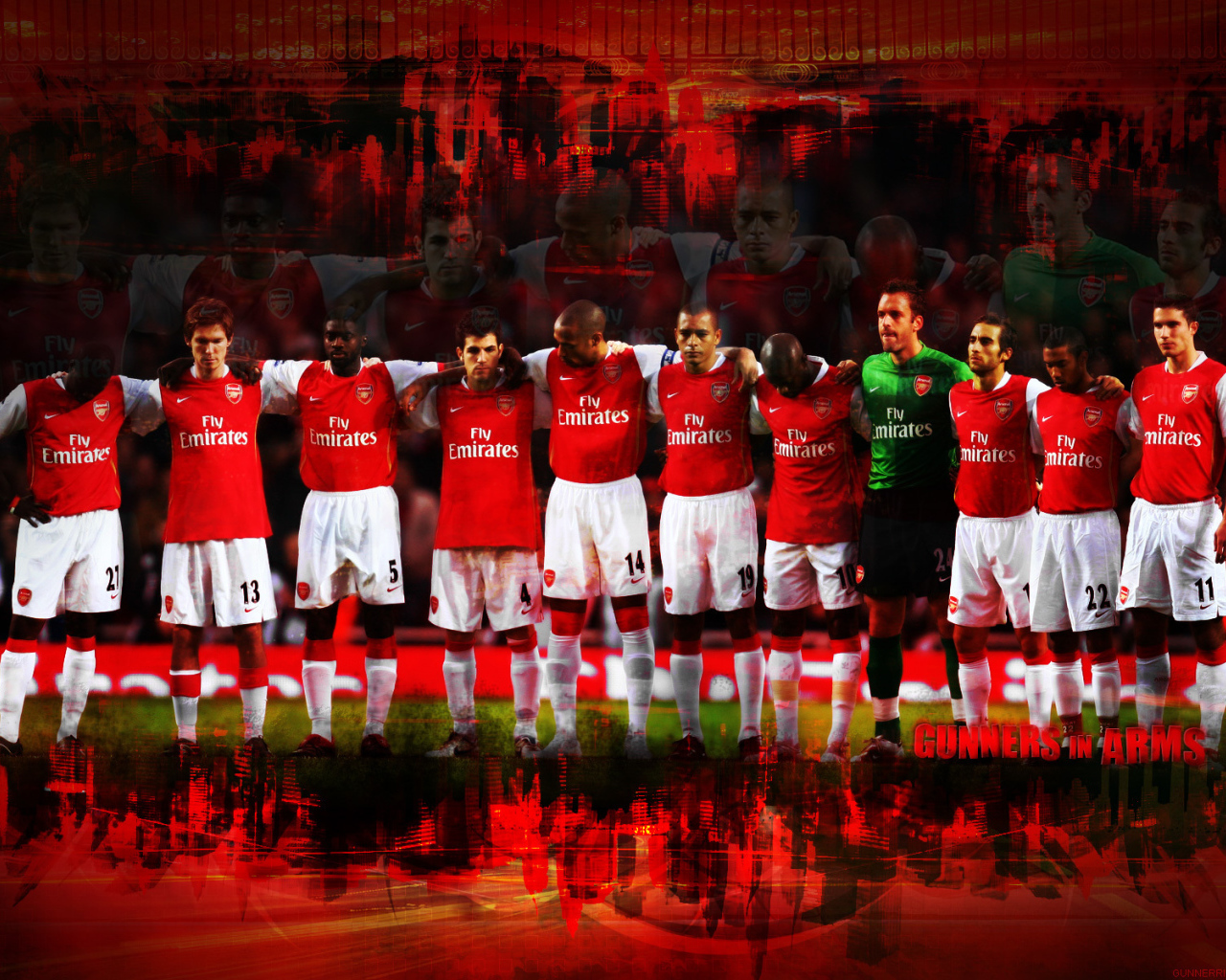 Популярная футбольная команда Арсенал