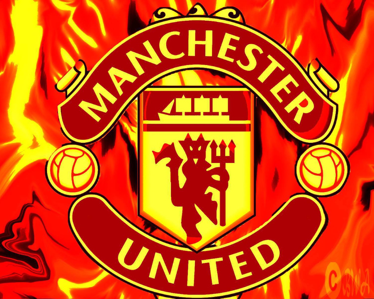 Популярная футбольная команда Манчестер Юнайтед