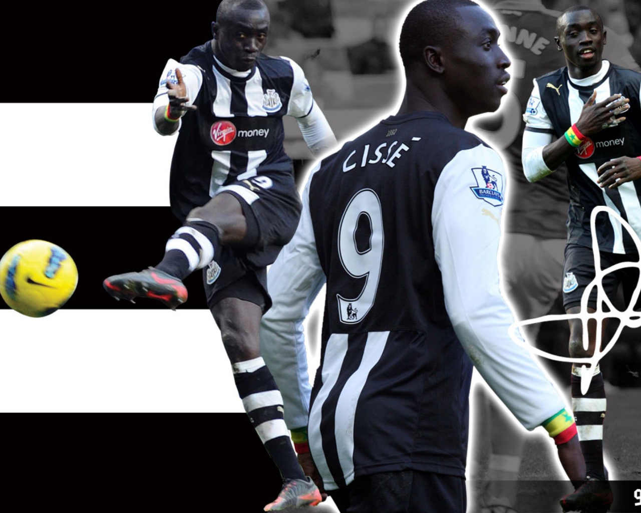 Популярная футбольная команда Англии Ньюкасл Юнайтед