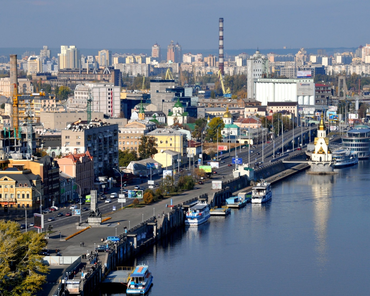 Вид на Киев сверху